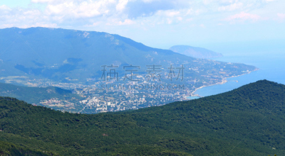 雅尔塔,山,风景,城市,皮氏培养皿,电子人,谷边,克里米亚,度假胜地,水平画幅