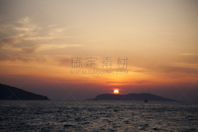 岛,王子,水,天空,水平画幅,云,无人,夏天,户外,干净