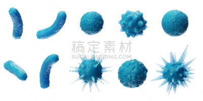 病毒,三维图形,图标集,细菌,背景,绘画插图,抽象,色彩鲜艳,真菌,布置