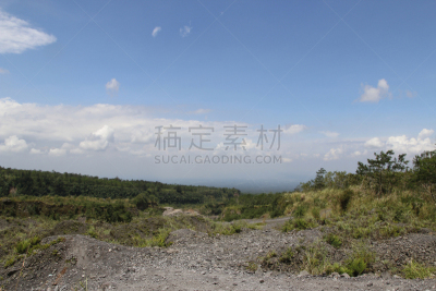 风景,墨拉皮火山,天空,水平画幅,云,山,无人,泥土,日惹特区,户外