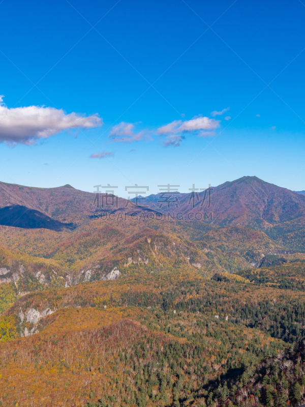 日本,山谷,风景,北海道,山,斑点,东,自然美,居住区,获胜