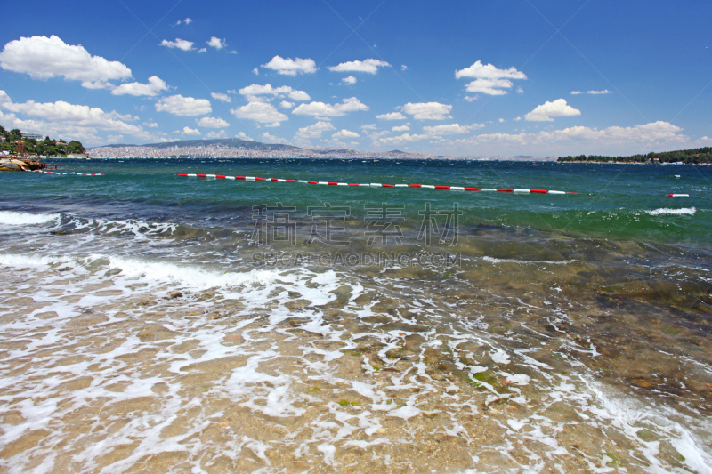 海滩,岛,海洋,公主,地名,水平画幅,山,无人,海港,夏天