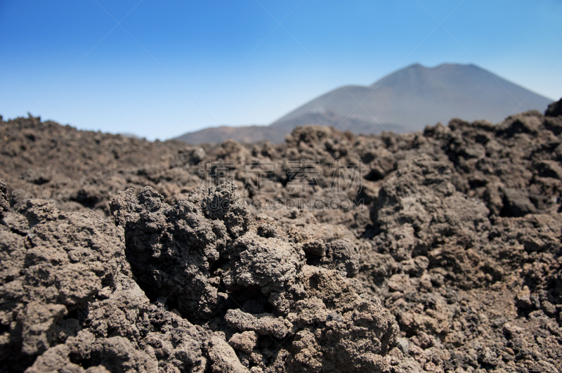 埃特纳火山,西西里,岛,卡塔尼亚,火山岩,登山杖,天空,公园,褐色,洛矶山脉