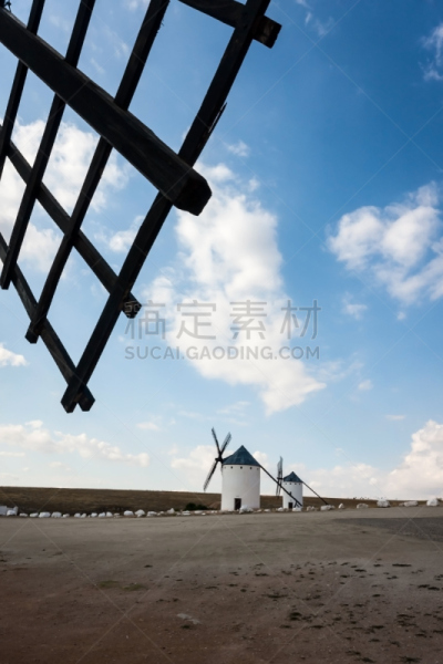 风车,唐吉诃德,cervantes,水磨,垂直画幅,纪念碑,风,地名,山,户外