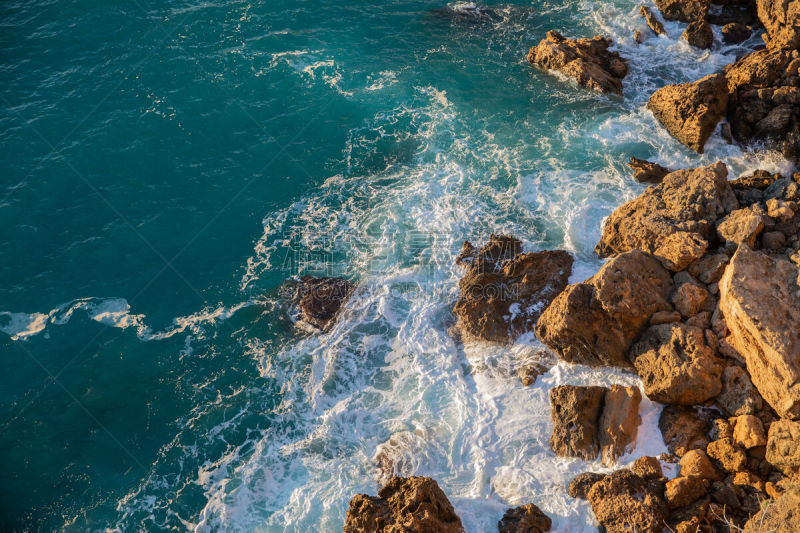 波浪,海洋,悬崖,土耳其,维多利亚州,大洋路,石灰石,海浪,色彩鲜艳,著名景点