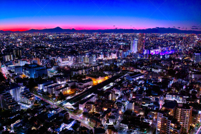 夜晚,东京,水平画幅,无人,江户时代,东亚,户外,灯,居住区,霓虹灯