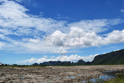 湿,石灰石,肮脏的,湿地,陆地,山,充满的,国内著名景点,空的,环境