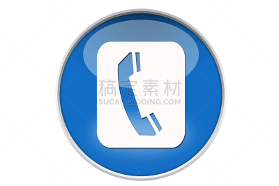 电话机,计算机图标,股票,图像,圆形,水平画幅,白页,蓝色,符号,背景分离