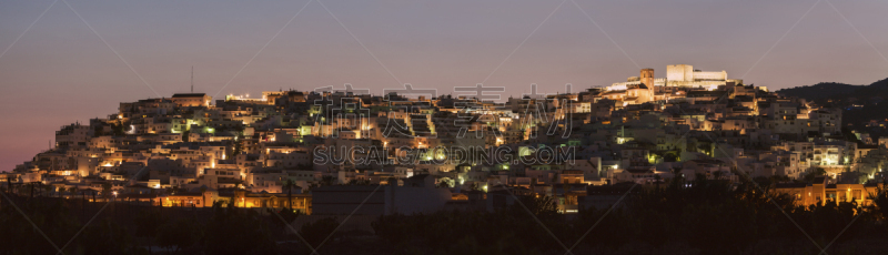 全景,天空,水平画幅,夜晚,无人,早晨,曙暮光,户外,都市风景,黎明