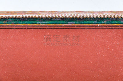 红色,雪花,围墙,背景,空白的,故宫,高雅,过时的,纹理效果,北京