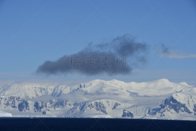 南极洲,地形,户外,冬天,冻结的,自然美,自然,风景,图像,水平画幅