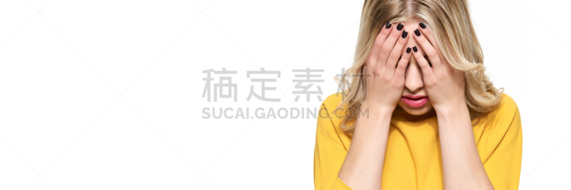 白色背景,人的头部,头痛,筋疲力尽,青年人,学生,沮丧,压力,触摸,传递