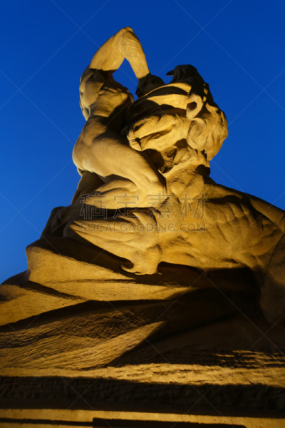 狮子,男人,垂直画幅,美,奴隶,男子气概,夜晚,美人,符号,过去
