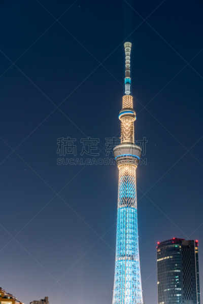 夜晚,城市生活,日本,城市天际线,东京,东京都墨田区,数字20,天空树,2018