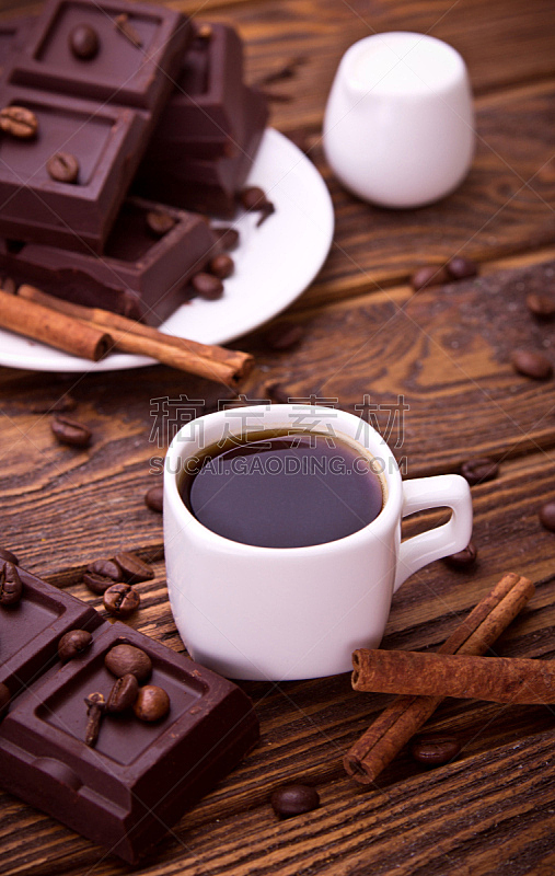 咖啡,巧克力,垂直画幅,烤咖啡豆,褐色,无人,奶油,饮料,甜点心