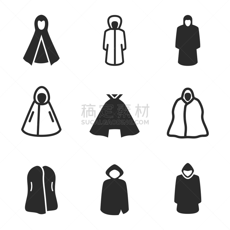 矢量,斗篷,计算机图标,外套,绘画插图,符号,古老的,文档,现代,雨衣