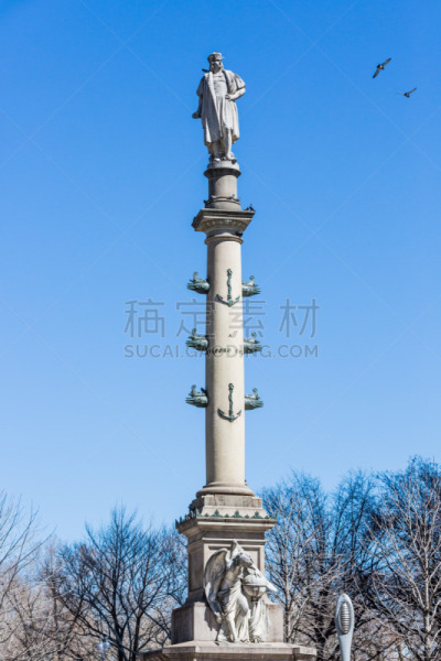 纽约,哥伦布,著名景点,圆形,加拿大文明,曼哈顿上西区,曼哈顿中心,建筑外部,哥伦布盘,垂直画幅