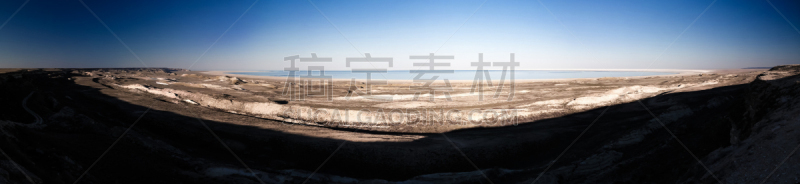 在边上,风景,高原,全景,乌兹别克斯坦,斗篷,咸海,天空,美,沟壑