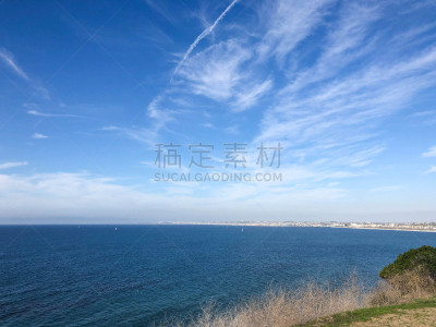 加利福尼亚,波浪,兰乔帕洛斯维第斯,水边,冬天,视角,云,技术,海岸线,便携式信息设备