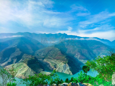 山脉,亚洲,自然,特里加瓦尔区,风景,云,图像,自然美,无人,山