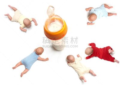 牛奶,巨大的,兄弟,色彩鲜艳,瓶子,动物,奖,黄色,红色,勇气