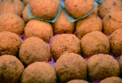 米饭炸肉饼,西西里,奶酪,开胃酱,充满的,球,饮食,水平画幅,米,无人