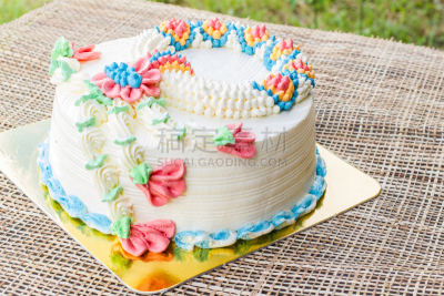非凡的,生日蛋糕,美,水平画幅,奶油,蛋糕,烘焙糕点,生日,唇膏,甜点心