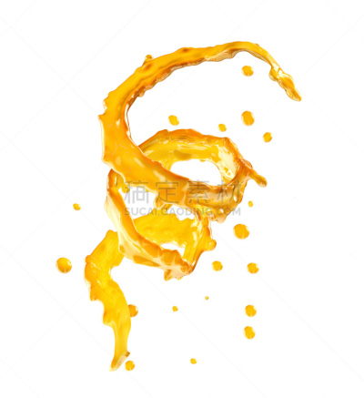 果汁,三维图形,水滴,绘画插图,分离着色,垂直画幅,木瓜,湿,纯净,鸡尾酒