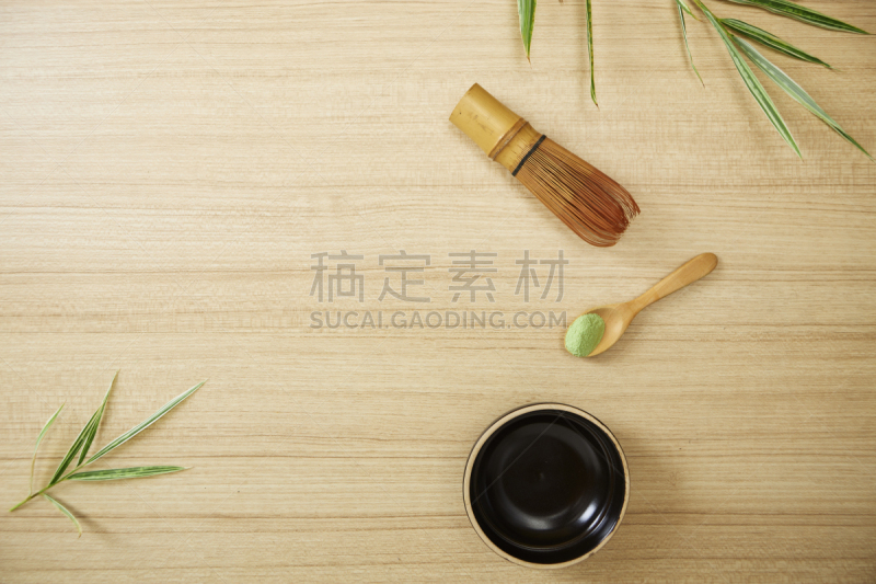 木制,绿茶,背景,平坦的,药,杯,日本食品,泰国,东方食品,日式茶杯