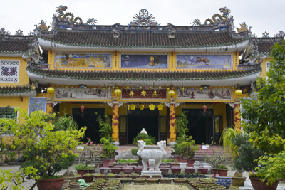 宝塔,岘港省,会安,门口,瓦,龙,建筑物门,世界遗产,地面,盆栽植物