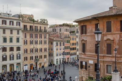 piazza di spagna,罗马,建筑外部,外立面,古老的,房屋,城镇,图像,广场,无人