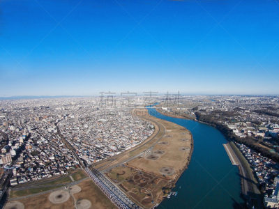 摄像机拍摄角度,江户川,天空,市川,铁路桥,千叶县,河床,里山,旅游目的地,水平画幅