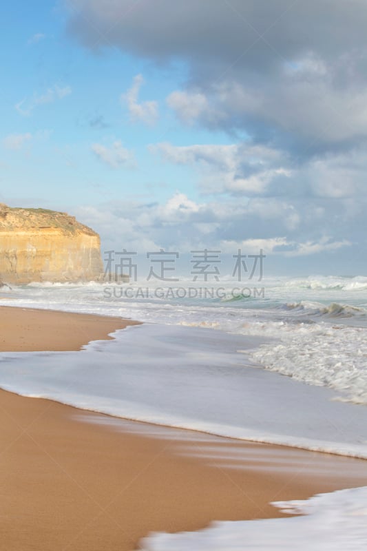 海滩,台阶,吉布森鸡尾酒,巴思海峡,塔斯曼海,大洋路,墨尔本,澳大利亚文明,维多利亚,维多利亚州