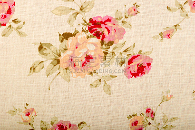 亚麻布,仅一朵花,纹理,纺织品,绘画插图,棉,褐色,水平画幅,形状,19世纪风格
