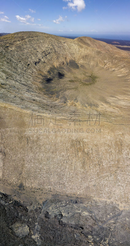 timanfaya national park,火山,加那利群岛,全景,兰萨罗特岛,航拍视角,西班牙,火山喷口,环境,云