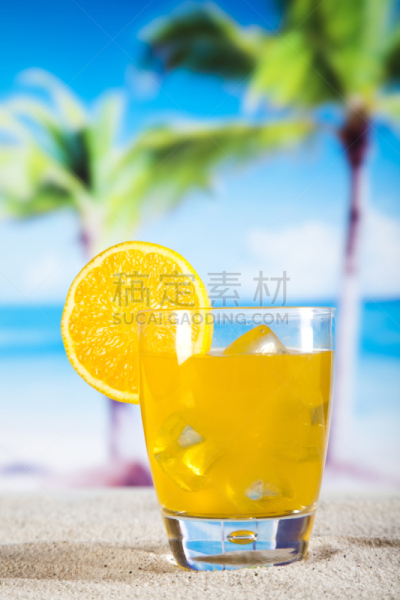 鸡尾酒,饮料,橙子,垂直画幅,沙子,沙滩派对,含酒精饮料,果汁,夏天,周末活动