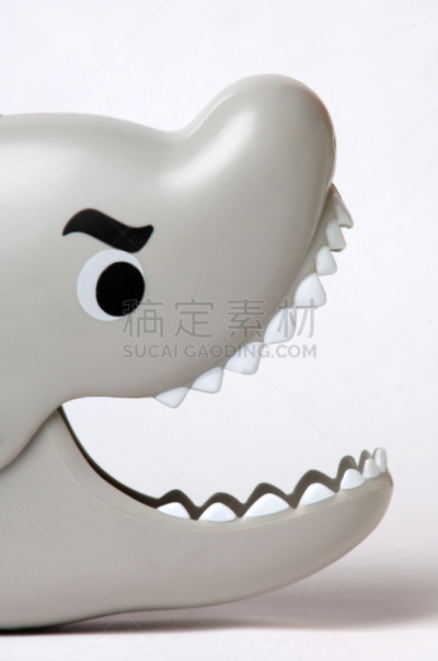 玩具鲨鱼,安全的,尖牙,犬科的,垂直画幅,玩具,图像,动物牙齿,海洋,动物嘴