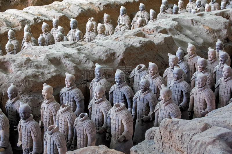 西安,兵马俑,名声,远古的,传统,旅游目的地,艺术,考古学,水平画幅,亚洲