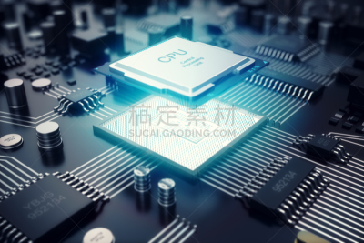 3D rendering Circuit board. Technology background. Central Computer Processors CPU concept. Motherboard digital chip. Tech science EDA background. Integrated communication processor, Information CPU engineering