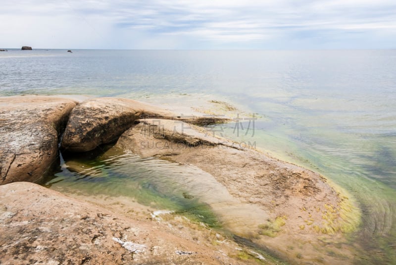 海洋,弗拉特罗克,巨大的,褐色,自然,水,天空,水平画幅,地形,岩石