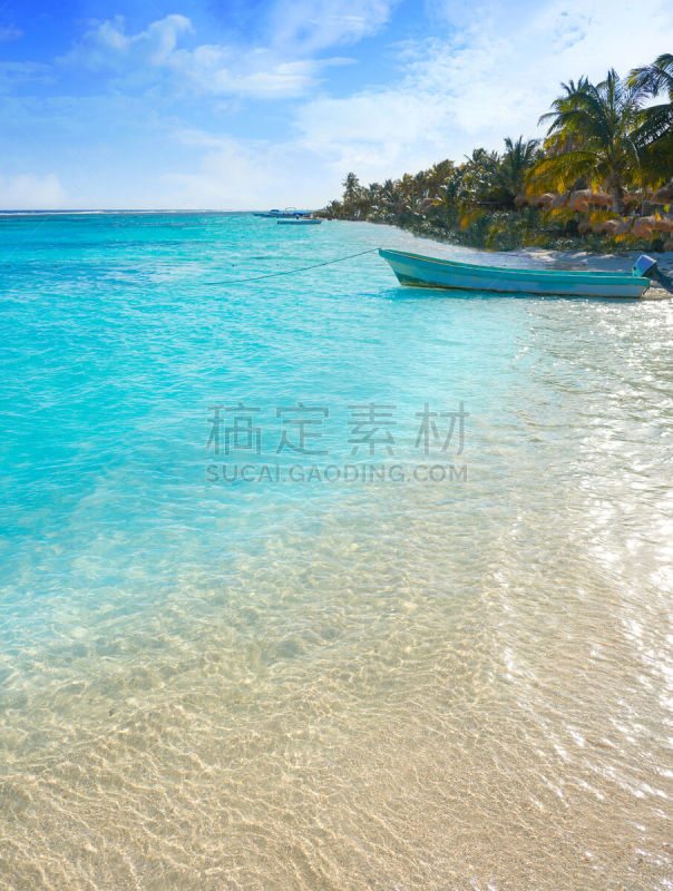科斯塔玛雅,海滩,玛哈维,加勒比海地区,垂直画幅,水,天空,度假胜地,沙子,无人