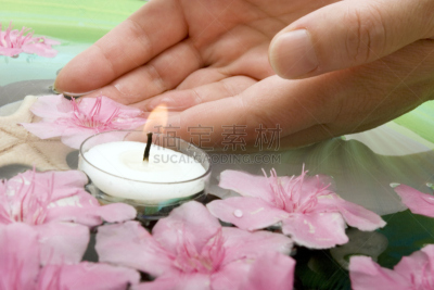 spa美容,夹竹桃,水,美,水平画幅,指甲,美人,干净,仅一朵花,石头