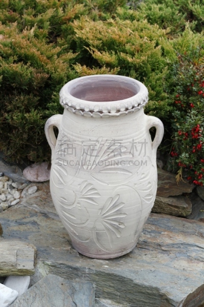 灵感,小的,双耳罐,粘土,手艺,景观设计,水壶,华丽的,粗陶,波兰