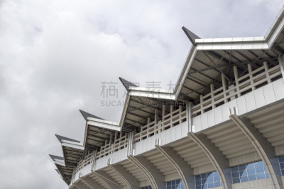 建筑,中国,远古的,西双版纳,云南省,水平画幅,阳台,建筑外部,户外,建筑结构