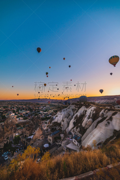半空中,卡帕多奇亚,戈雷梅,天空,气球,热气球,土耳其,2019,高处,旅行者