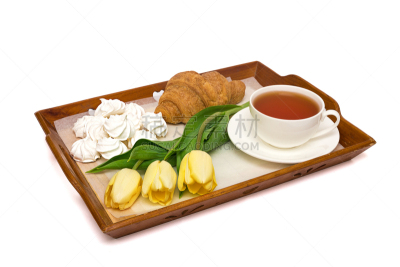 早餐,自然美,半球形盘,蛋白饼糕,下午茶,美,侍者,水平画幅,绿色,郁金香