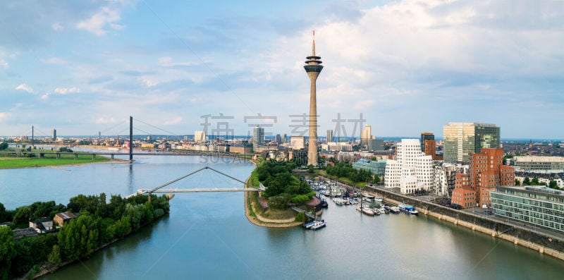 The media harbour in Düsseldorf, Germany