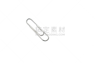 白色背景,回形针,银,分离着色,不锈钢,商务,背景分离,信函,泰国,细的