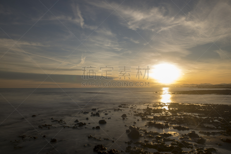 海洋咖啡馆,卡斯特利翁,卡斯特利翁省,曙暮光,海岸线,背景,夏天,户外,天空,自然