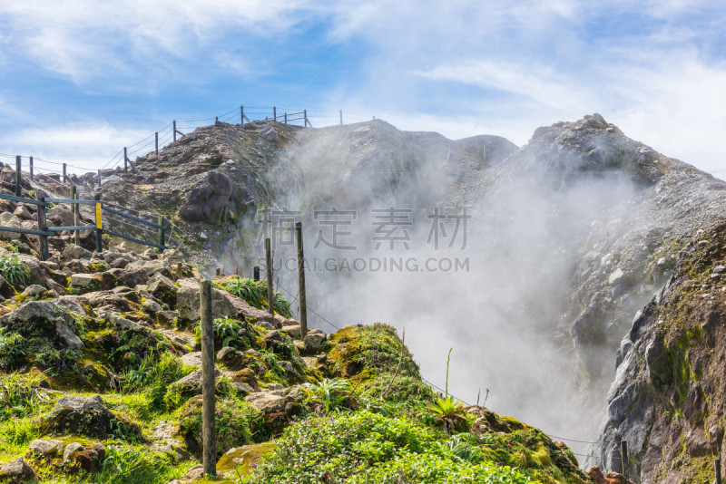 苏弗里埃尔,火山,水平画幅,山,火山地形,户外,雨林,热带灌木,热带气候,瓜德罗普岛